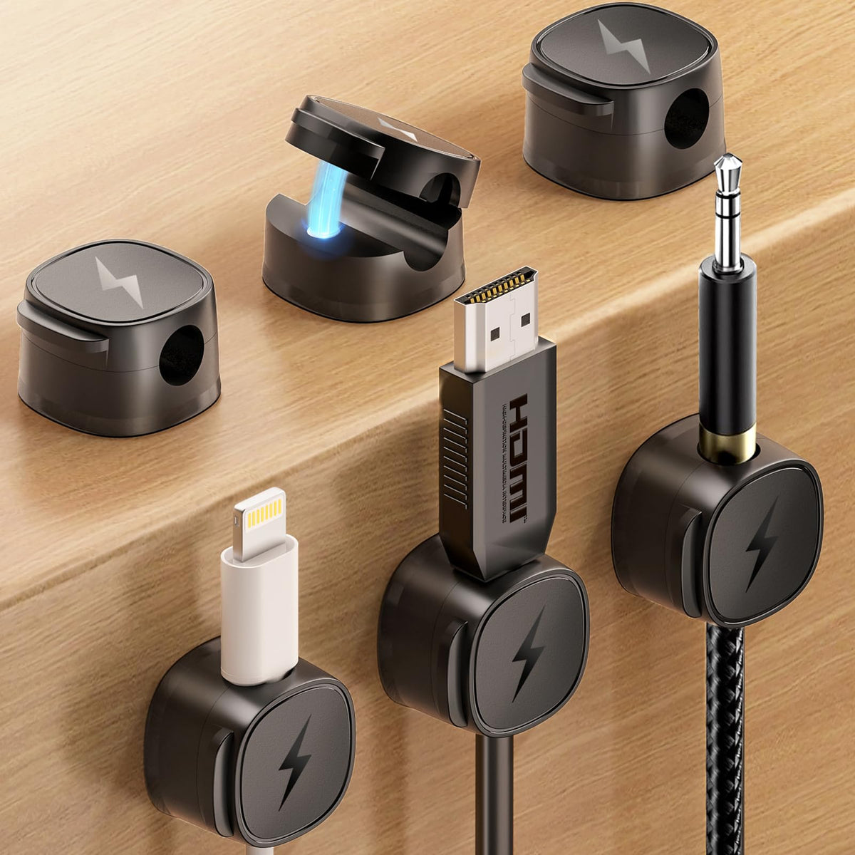 Magnetic Cable Organizer — 6 Pack